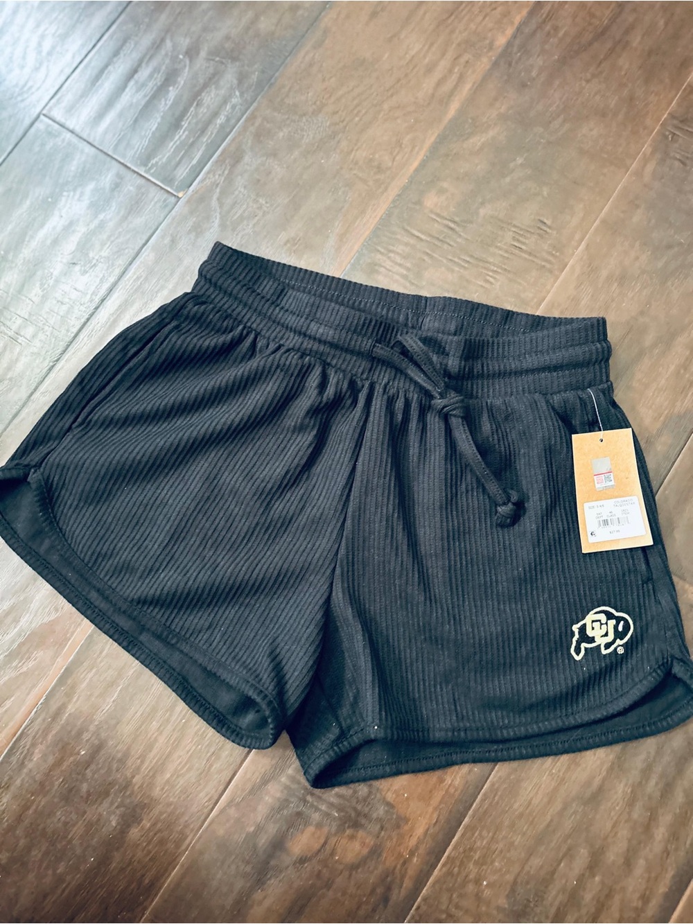 Rivalry Threads CU Buffaloes Black Women’s Ribbed Athletic Shorts size small